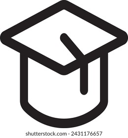 Icono de línea de educación. Trazo editable.