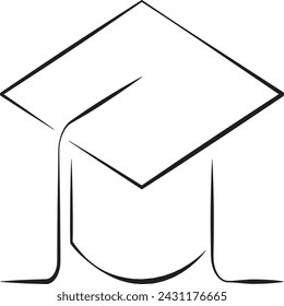 Icono de línea de educación. Trazo editable.