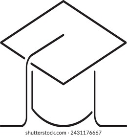 Education line icon. Editable stroke.