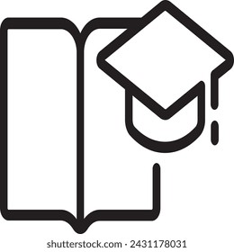 Education line icon. Editable stroke.