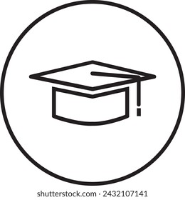 Education line icon. Editable stroke.