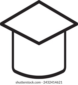 Icono de línea de educación. Trazo editable.