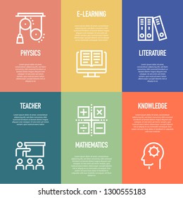 EDUCATION LINE ICON SET