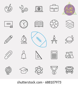 education line icon set