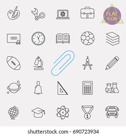 education line icon set