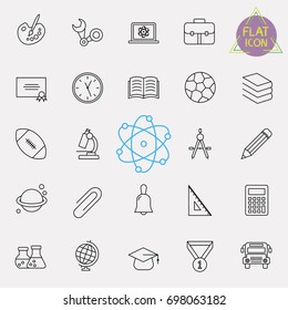 education line icon set