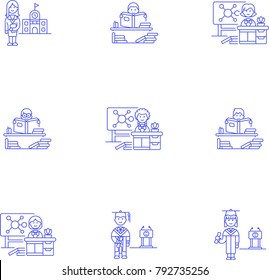 Education- Line Icon Set