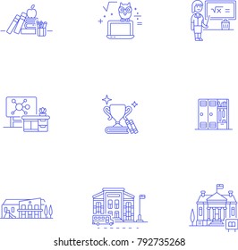 Education- Line Icon Set