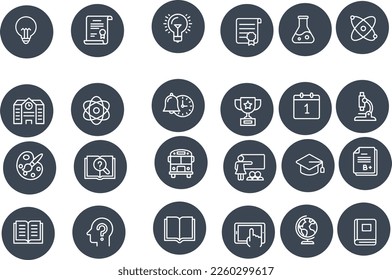 Education Line Icons vector design