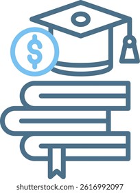 Education Line Two Colour Icon