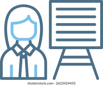 Education Line Two Colour Icon