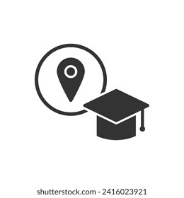 Education Location Icon Sign Symbol