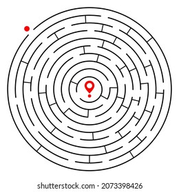 1,628 Simple circular maze Images, Stock Photos & Vectors | Shutterstock