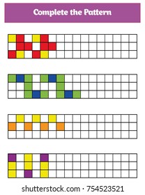 Education logic game for preschool kids. Vector Illustration.