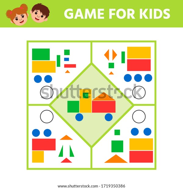 Education Logic Game Preschool Kids Development Stock Vector (Royalty ...