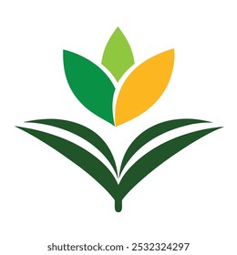 Logotipo de Educación con ilustración de arte de diseño de icono de hoja de libro