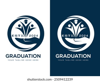 Education logo, collage logo vector templates