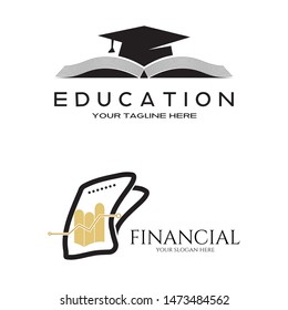 Education logo collection. education icon, set of school library sign or symbol, university sign or symbol. vector illustration element