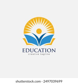 Education logo, College, academy, online, pen, team, university, school icon logo template 