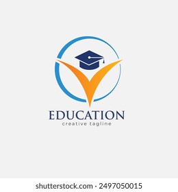 Education logo, College, academy, online, pen, team, university, school icon logo template 