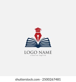 Education logo, College, academy, online, pen, team, university, school icon logo template 