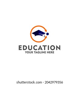 Education logo concept isolated in white background