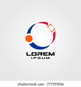 Education logo concept. Open education for everyone logo concept