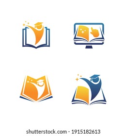 Education Logo Design. Book Logo design Vector