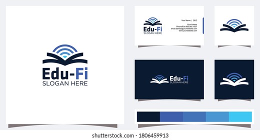 Education logo design and business card