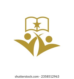 Education logo design element vector with creative concept