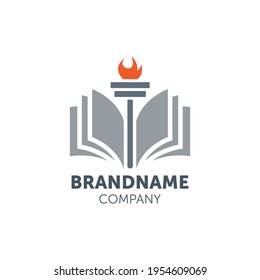 education logo design with geometry