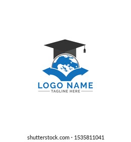 Education logo design with icon