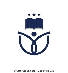 Education logo design icon element with modern creative concept