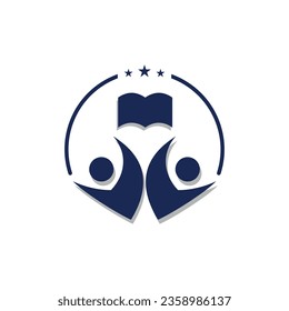 Education logo design icon element with modern creative concept