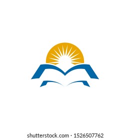 Education logo design inspiration with using icon of pen, book, people and hat