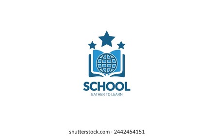 Education logo design inspiration with using book