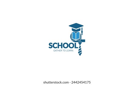 Education logo design inspiration with using book