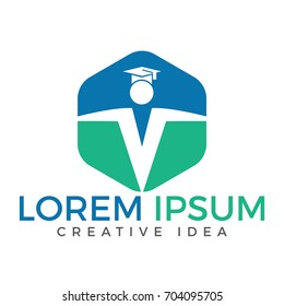 Education Logo design. Institutional and educational vector logo design.