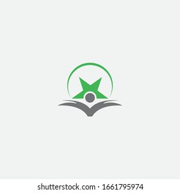 education logo design and learning sign