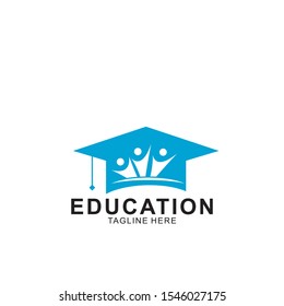 Education logo design with modern concept. Icon education vector illustration.