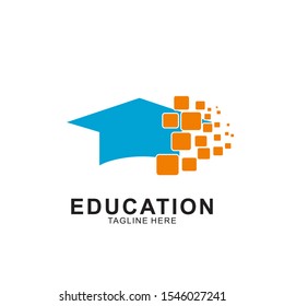 Education logo design with modern concept. Icon education vector illustration.