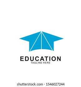Education logo design with modern concept. Icon education vector illustration.