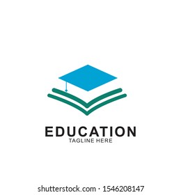 Education logo design with modern concept. Icon education vector illustration.