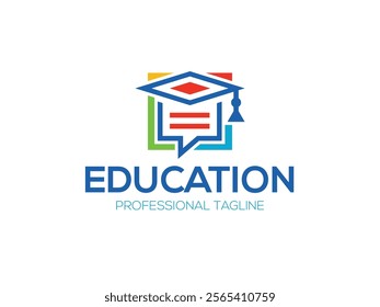 Education logo design, Modern and professional education logo design vector template.