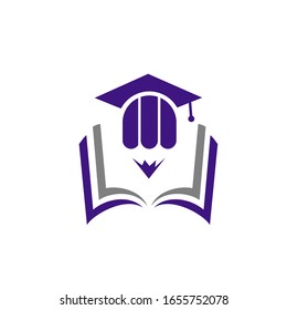 diseño moderno del logotipo educativo