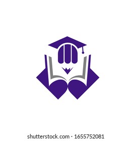 diseño moderno del logotipo educativo