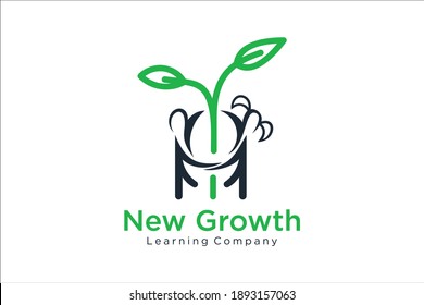 education logo design nature modern