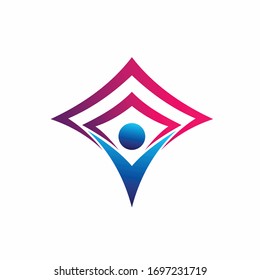 education logo design, people vector logo