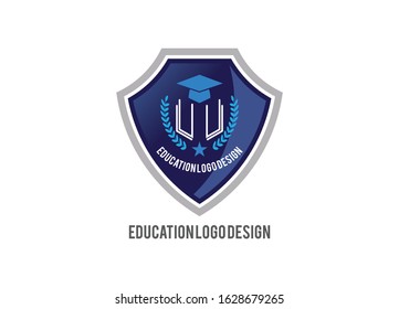Education logo design and school ,collage ,academy ,graduation logo template