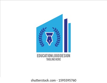 Education logo design and sign symbol logo template